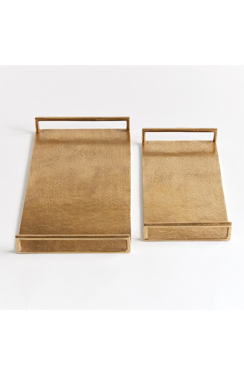 Napa Home & Garden Elora Decorative Trays Set of 2, Alternate, color, Gold