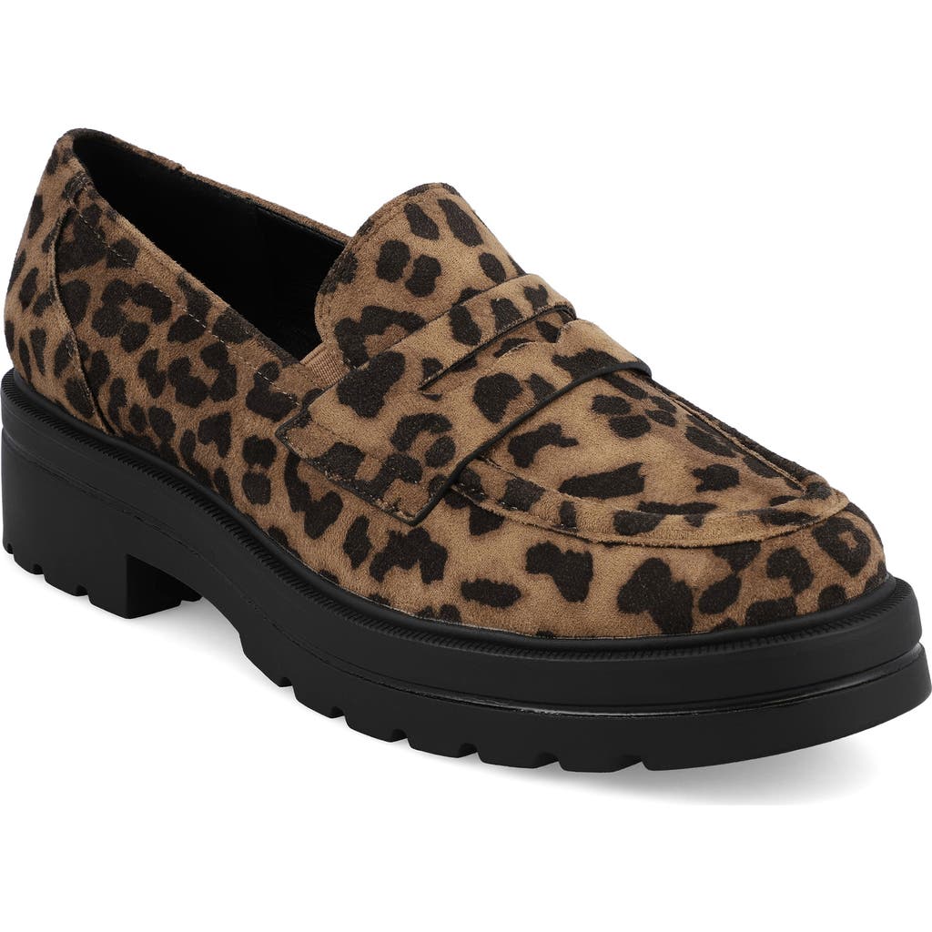 Mia Yoani Lug Sole Penny Loafer In Multi