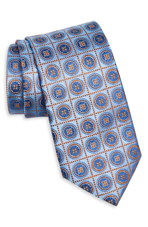 Medallion Silk Jacquard Tie