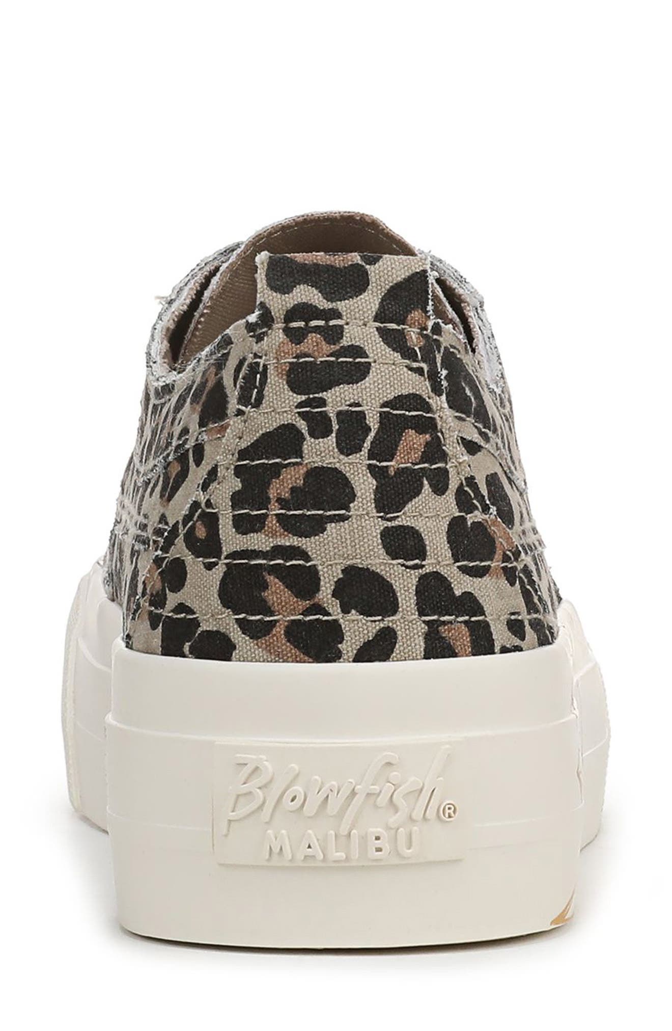 Blowfish Malibu Sadie Sun Embroidered Flower Platform Sneaker, Alternate, color, Leopard