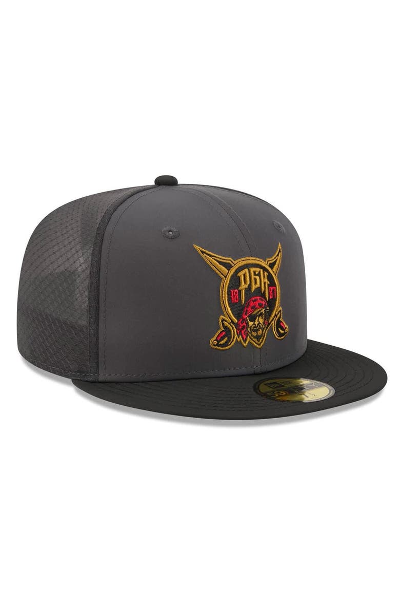 Men's New Era Black Pittsburgh Pirates 2026 City Connect Batting Practice 59FIFTY Fitted Hat, Alternate, color, Black