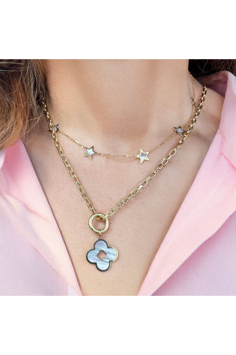 Cable Link Chain Necklace, Alternate, color, Yellow Gold