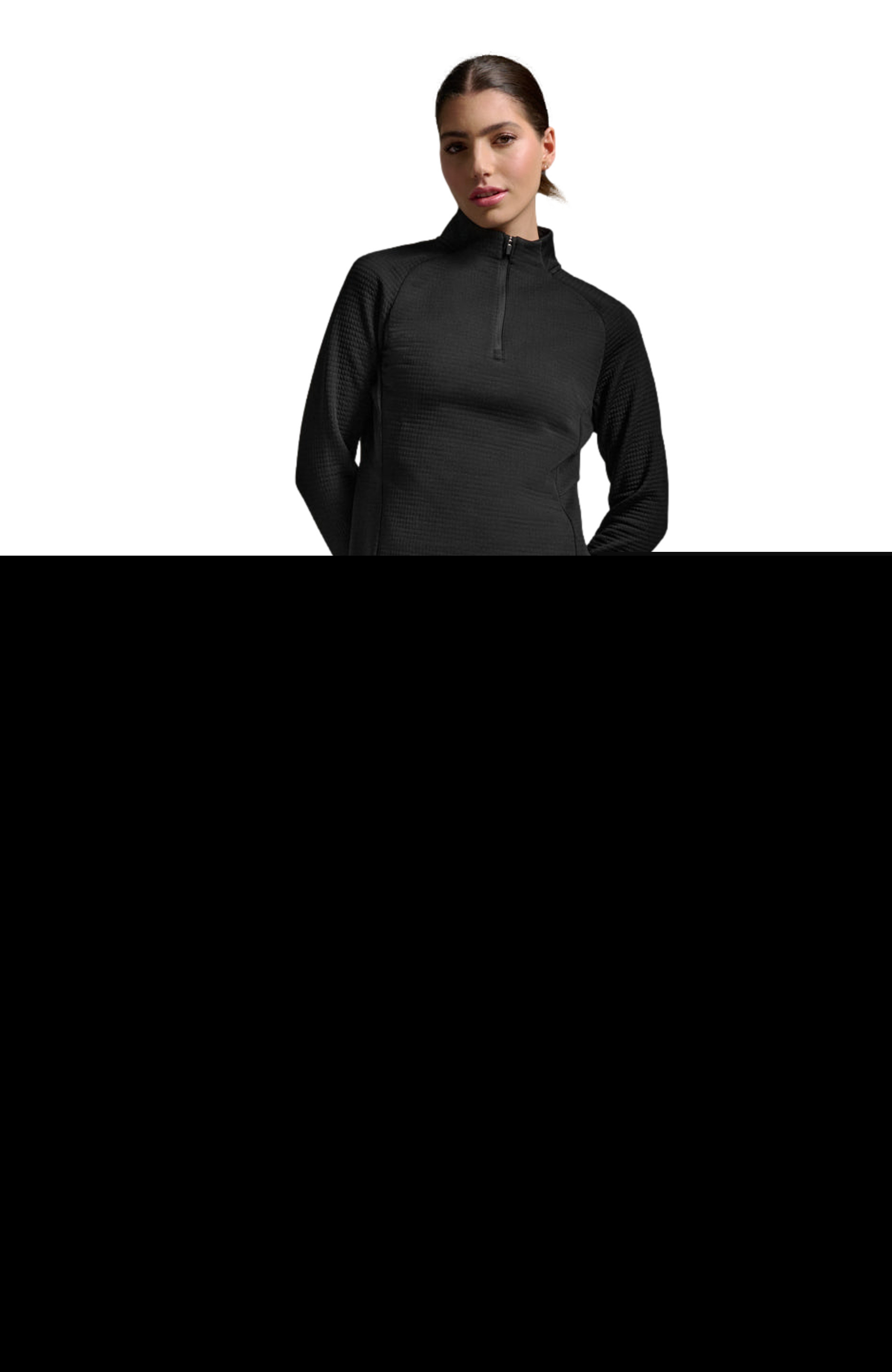 2XU Women's Ignition Haptic 1/4 Zip, Alternate, color, Black/Silver Reflective