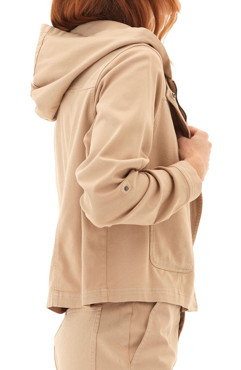 Threads 4 Thought Karina Hooded Stretch Twill Jacket, Alternate, color, 