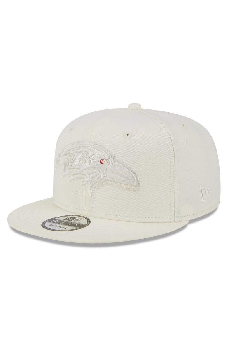 New Era Men's New Era Cream Baltimore Ravens Color Pack 9FIFTY Snapback Hat, Main, color,