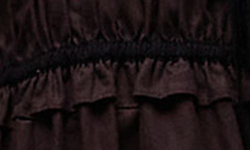 Topshop Shirred Bodice Maxi Dress In Brown