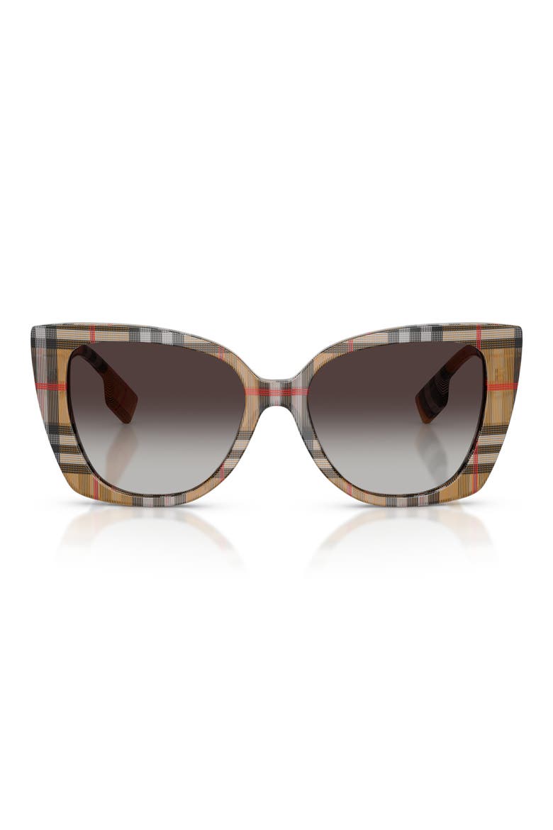 Meryl 54mm Gradient Cat Eye Sunglasses, Main, color, VINTAGE CHECK / GREY GRADIENT