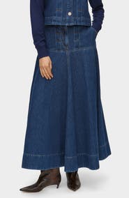 ALIGNE Liza Denim Maxi Skirt