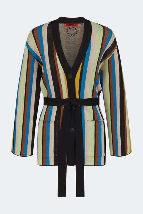 Max Belted Knit Cardigan