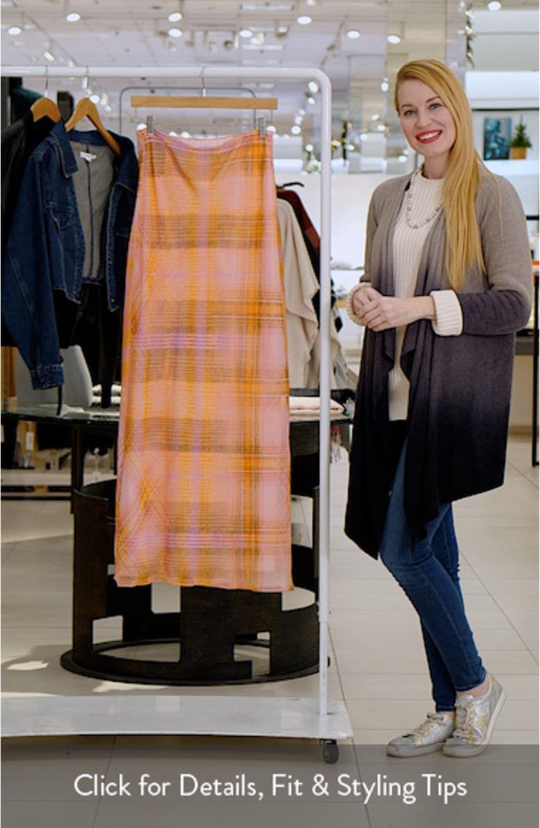 Plaid Maxi Skirt, sales video thumbnail