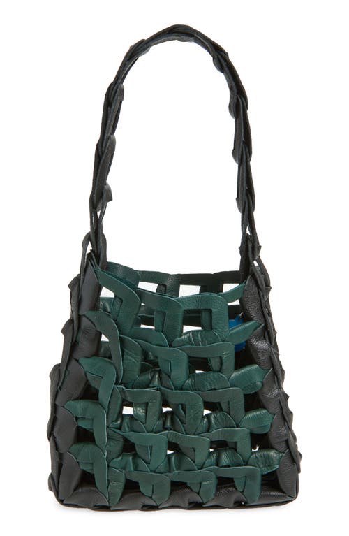 Sc103 Links Leather Shoulder Bag In Green