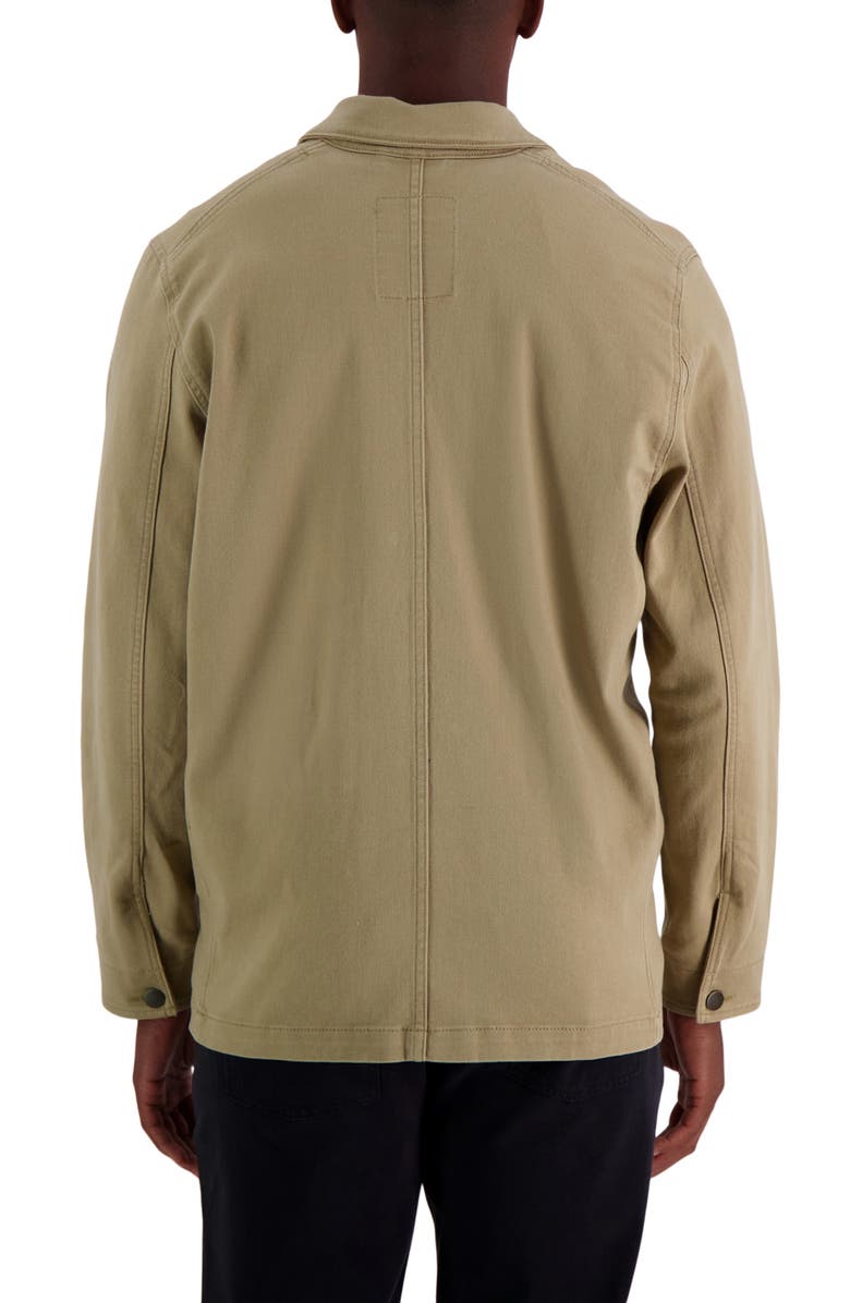 HAGGAR Heavy Twill Shirt Jacket, Alternate, color, Khaki