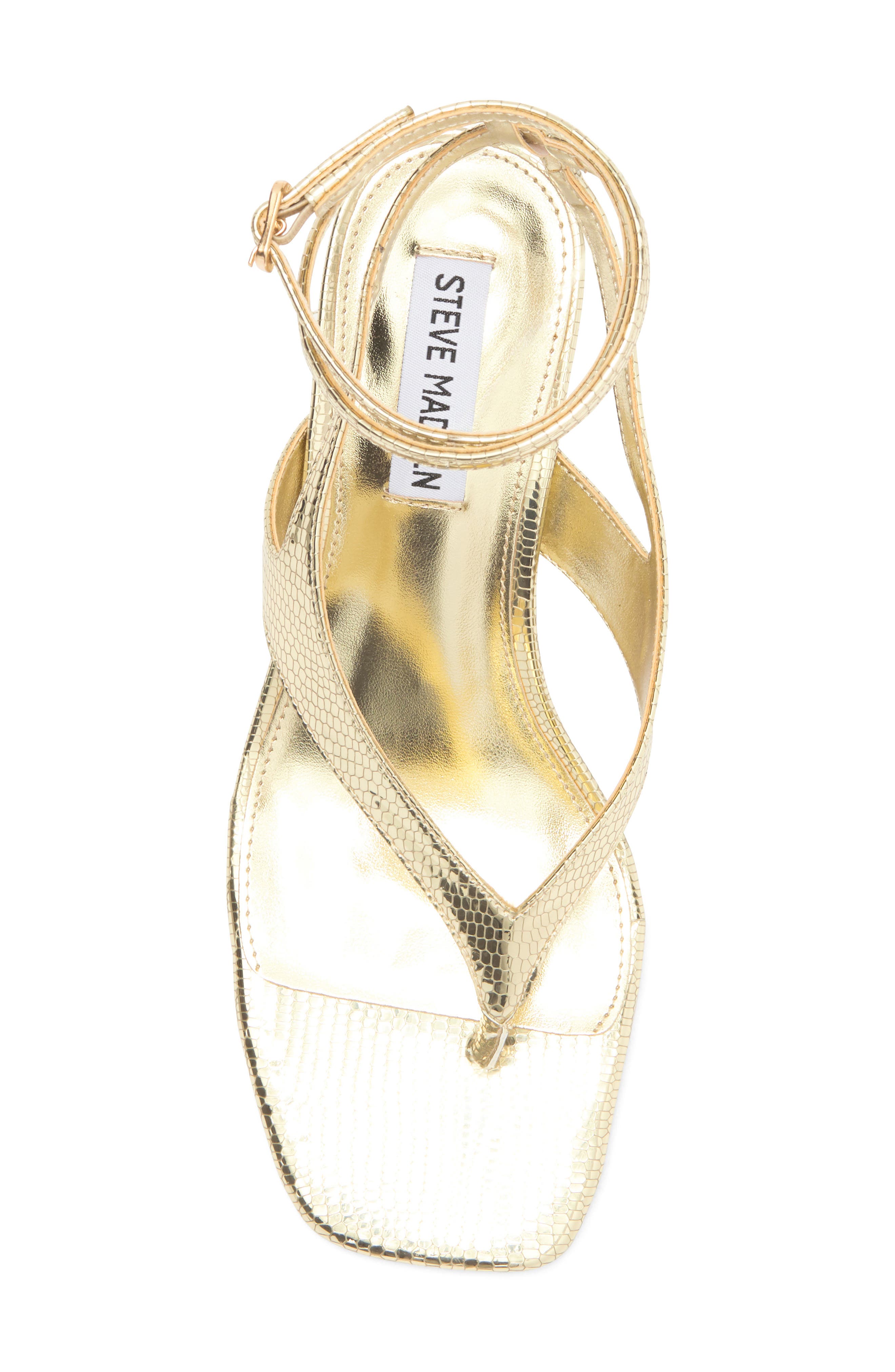 Rayger Ankle Strap Heel Sandal, Alternate, color, GOLD
