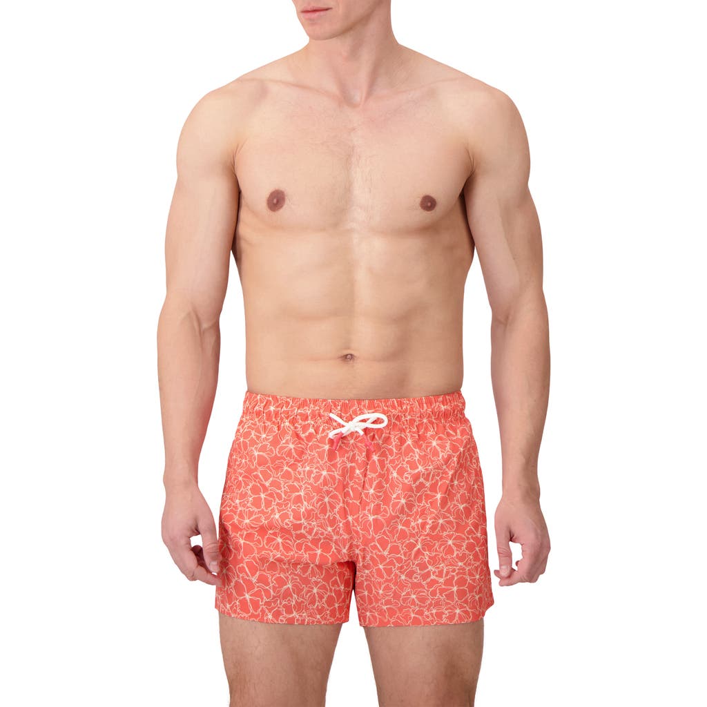 Sunset X Vine Floral Swim Trunks