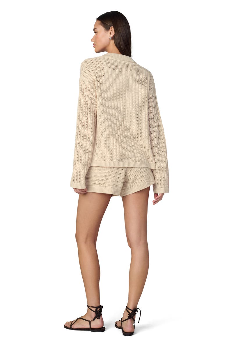 Joe's Jeans The Arlo Open Stitch Cardigan, Alternate, color, Creme Brulee