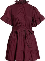 SUGARLIPS Ruffle Tie Waist Dress