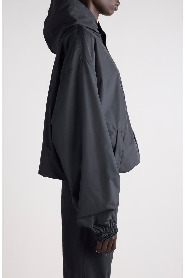 Logo Hooded Windbreaker Jacket, Alternate, color, 1000 BLACK