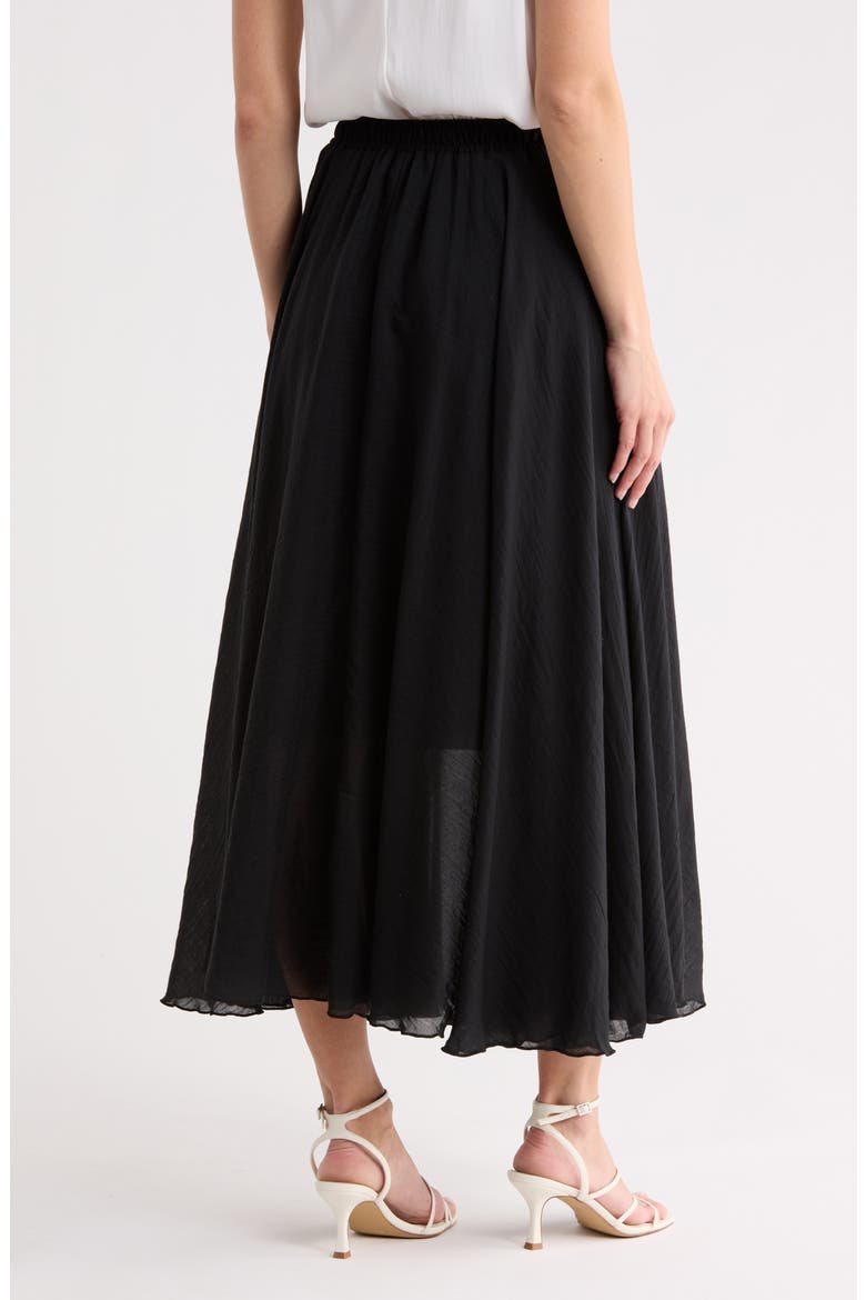 Gauze Skirt, Alternate, color, BLACK