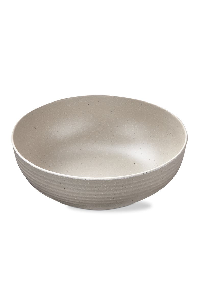 tag Cream Brooklyn Melamine Serving Bowl Dishwasher Safe Indoor Outdoor, Main, color, Beige