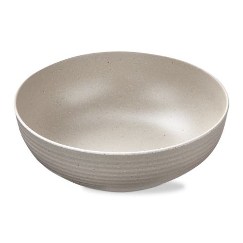 Tag Cream Brooklyn Melamine Serving Bowl Dishwasher Safe Indoor Outdoor In Gray
