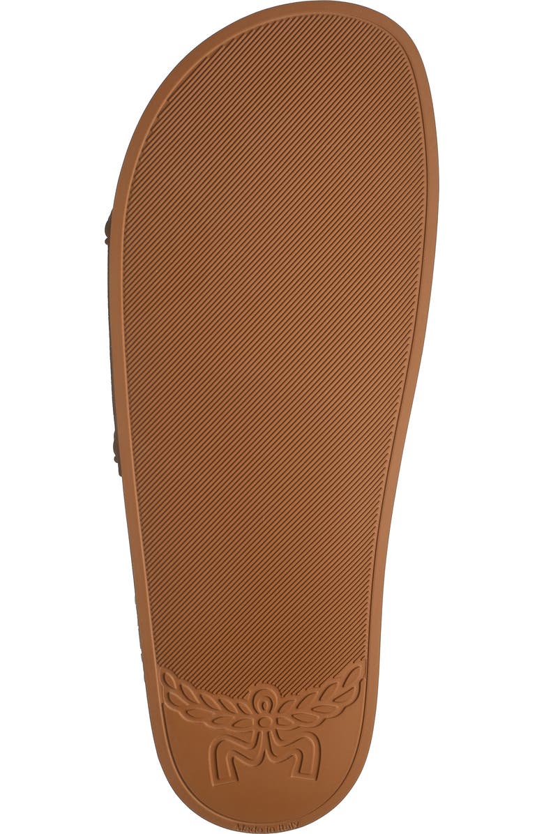 MCM Logo Slide Sandal, Alternate, color,