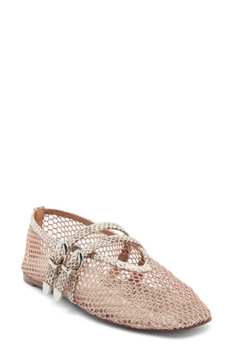 Lissa Mesh Mary Jane Flat