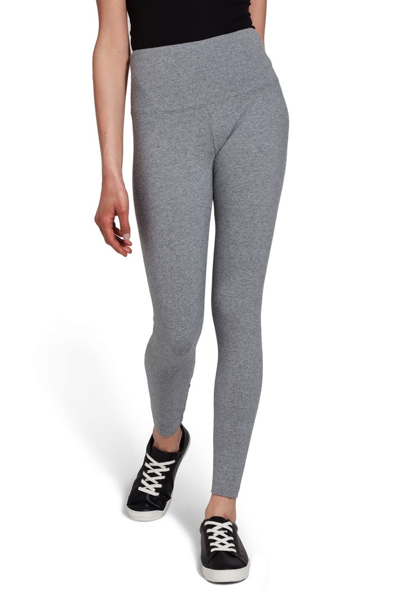 'Lyssentials Flattering Leggings, Main, color, GREY MEL