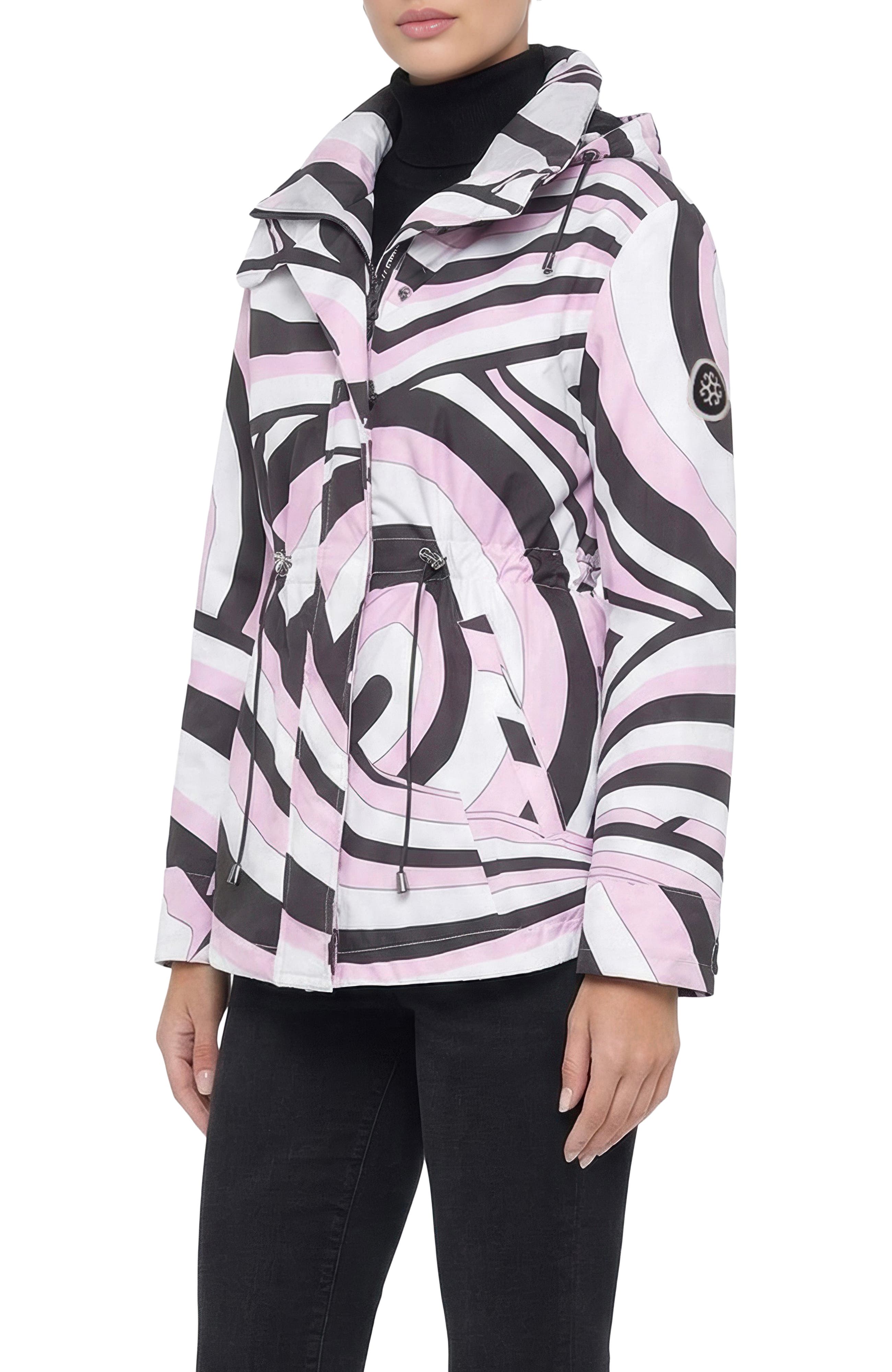 Lightweight Printed Jacket, Concealed Hood - image 4