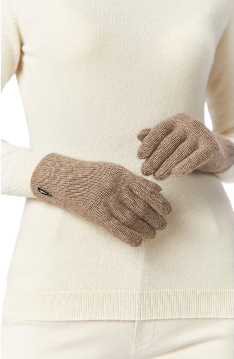GOBI Mongolian Cashmere Organic Color Cashmere Women's Gloves, Alternate, color, 