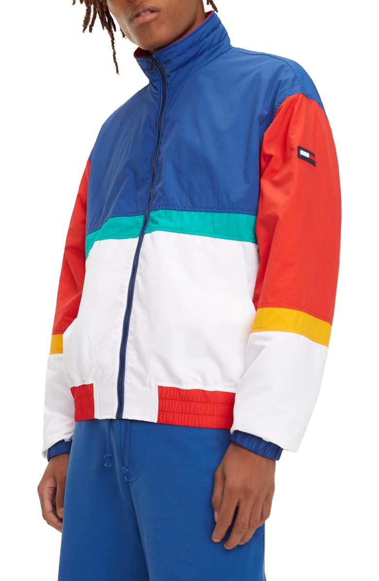 TOMMY JEANS TJM Colorblock Track Jacket, Alternate, color, 