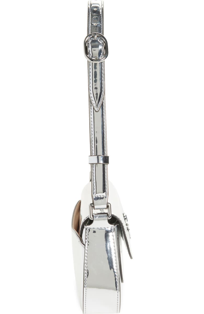 Sam Edelman Small Loraine Metallic Faux Leather Shoulder Bag, Alternate, color,