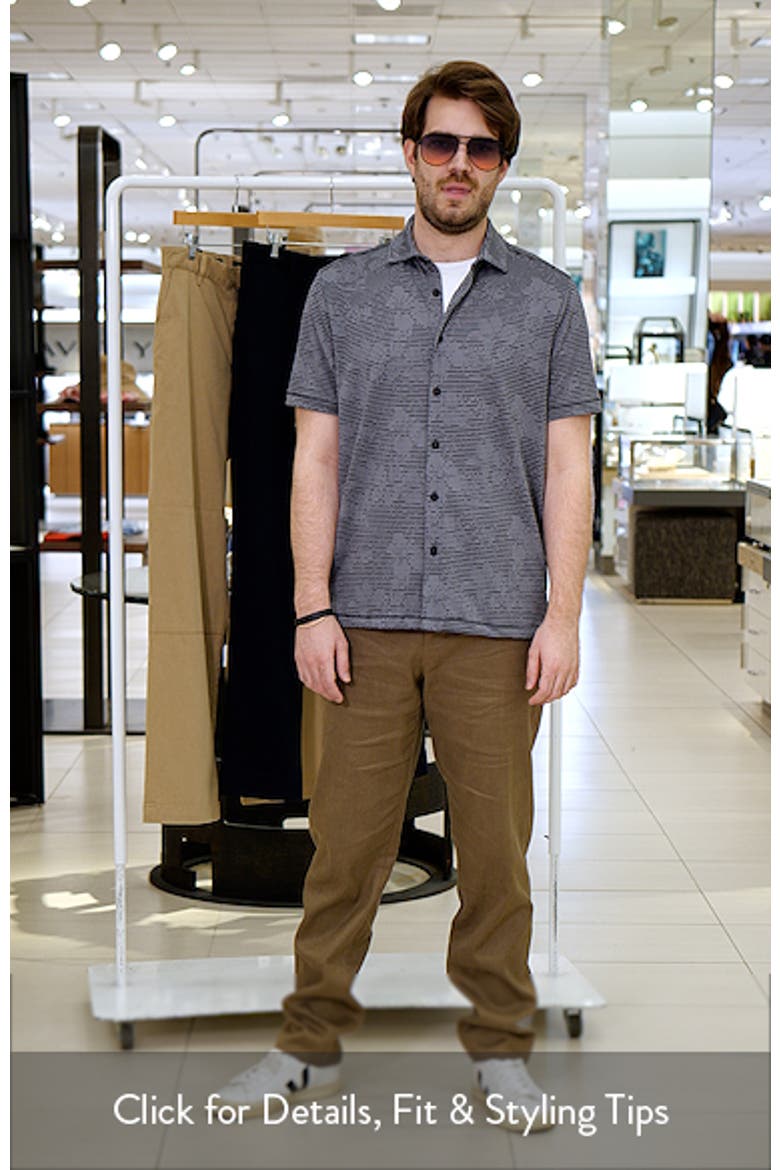 Costa Wave Twilight Canopy Seersucker Stripe IslandZone® Short Sleeve Button-Up Shirt video