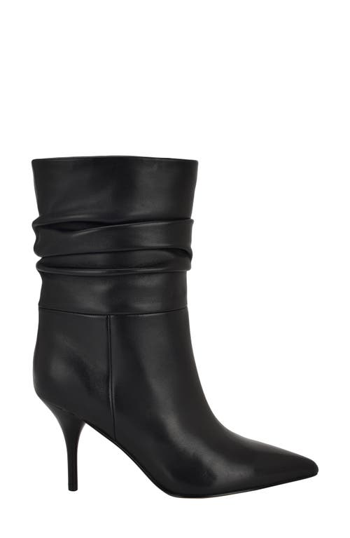 Calvin Klein Cerine Slouch Pointed Toe Bootie In Black