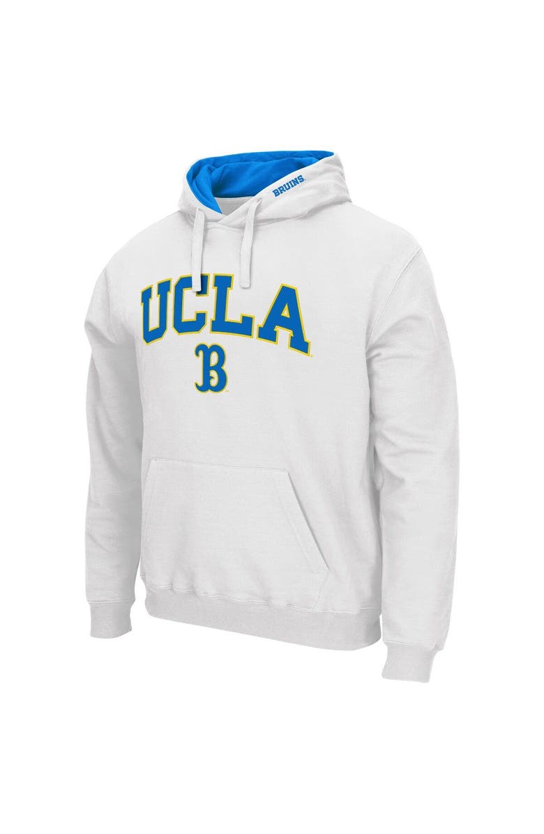 COLOSSEUM Men's Colosseum White UCLA Bruins Arch & Logo 3.0 Pullover Hoodie, Alternate, color, White
