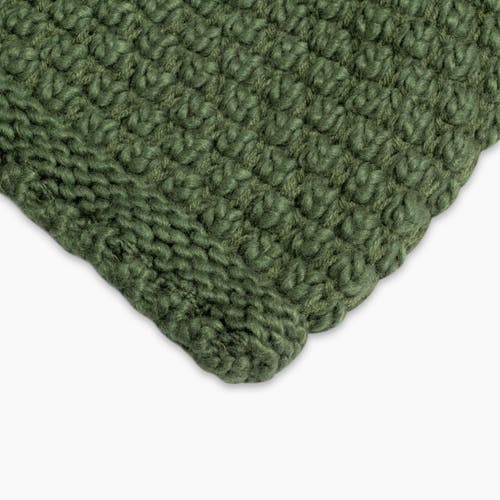 Turtle Fur Snowfall Pom Slouch Beanie In Green