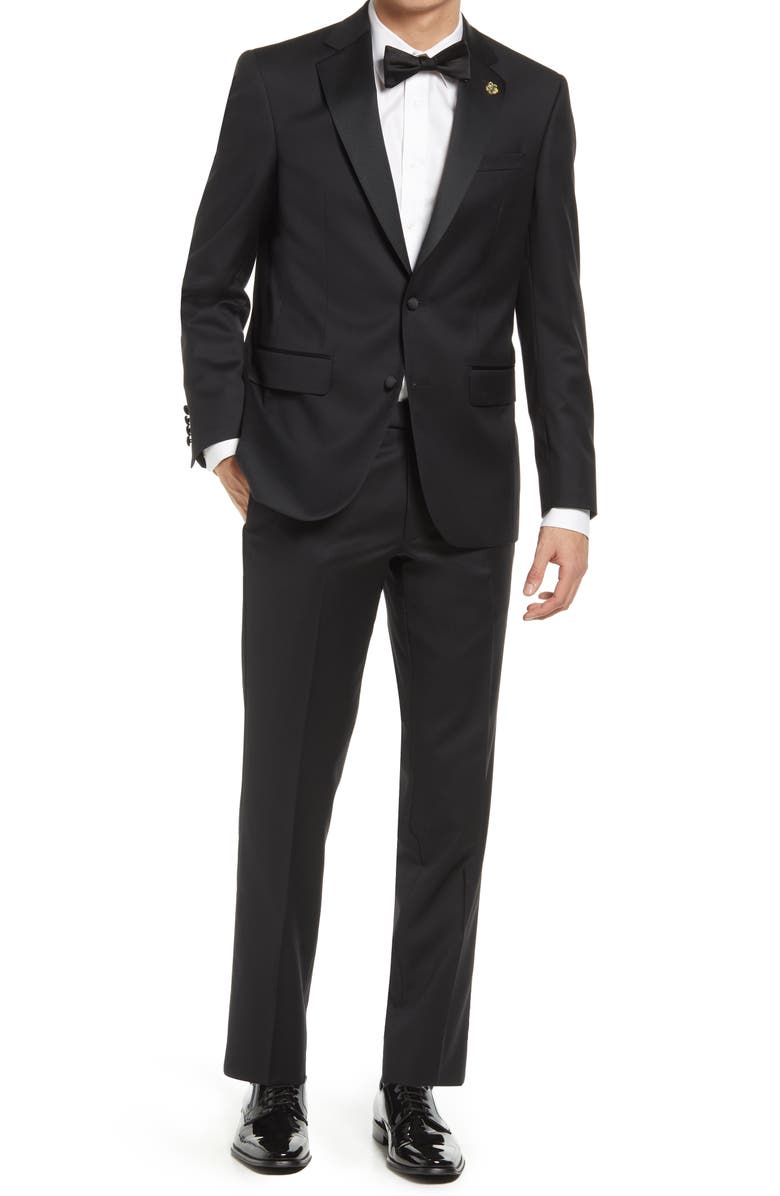 Ted Baker London Jenner Slim Fit Notch Lapel Wool Tuxedo, Main, color,