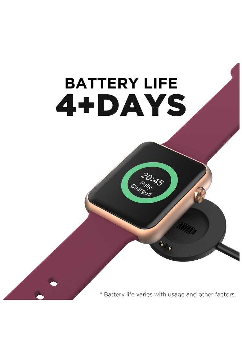 iTouch Air 4 Smartwatch, 44mm, Alternate, color, MERLOT