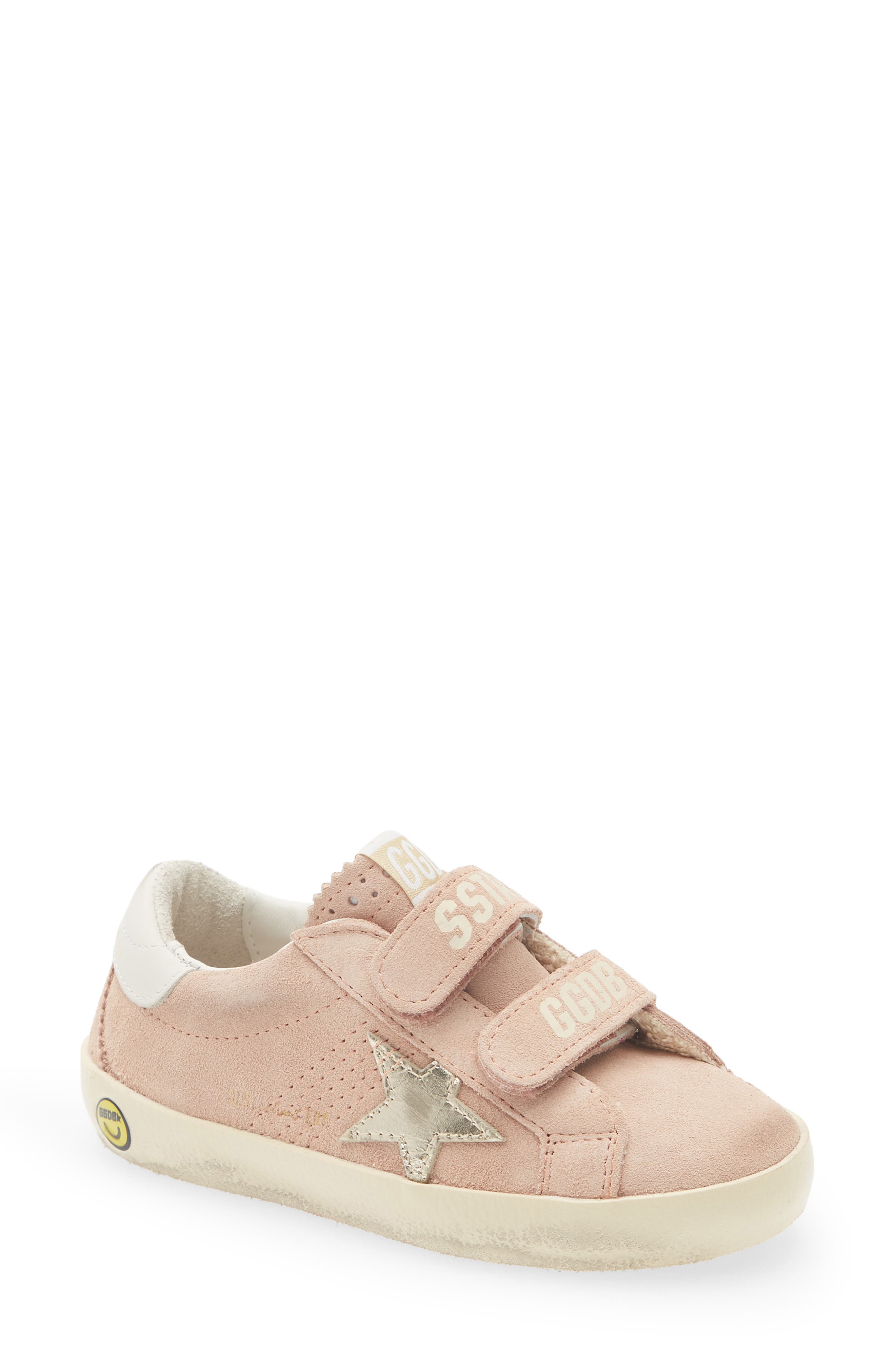 Kids' Old School Sneaker, Main, color, PINK/ PLATINUM/ WHITE