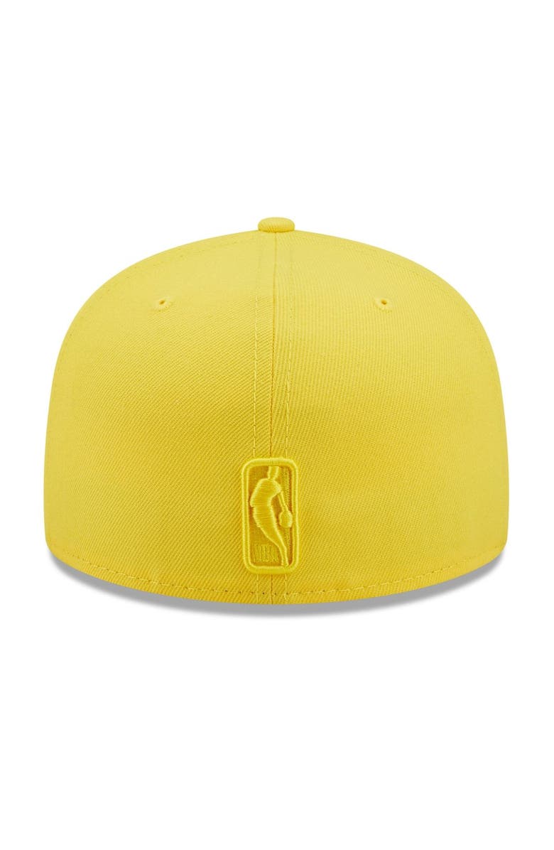 New Era Men's New Era Yellow Philadelphia 76ers Color Pack 59FIFTY Fitted Hat, Alternate, color, 
