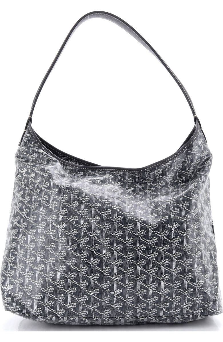 Pre-Owned Goyard Boheme Hobo Coated Canvas, Alternate, color, Gray