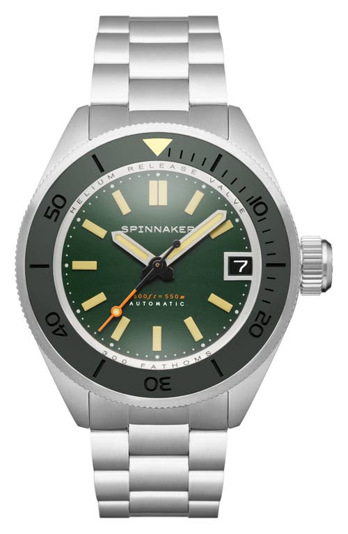 Spinnaker Piccard Automatic Bracelet Watch, 45mm In Green