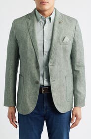 Johnston & Murphy Conley Linen Blend Blazer