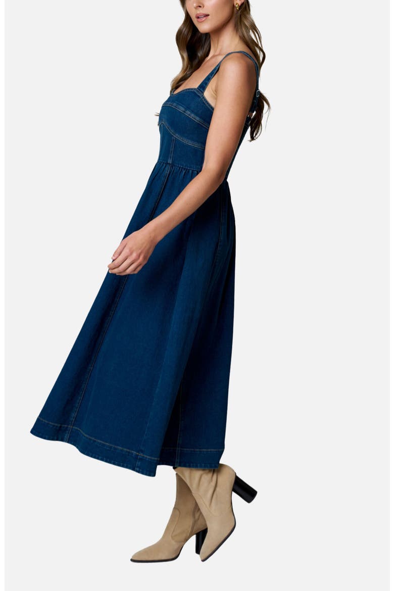 Denim Midi Dress, Alternate, color, DENIM