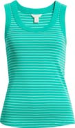 Caslon® Scoop Neck Rib Cotton Tank