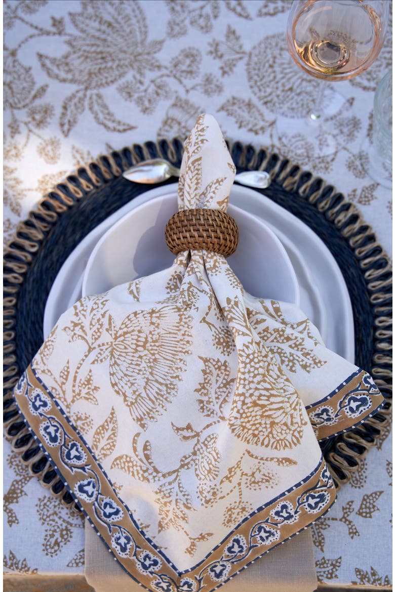 Chloe Napkins - Set of 4, Alternate, color, Blue, Brown 20" x 20"