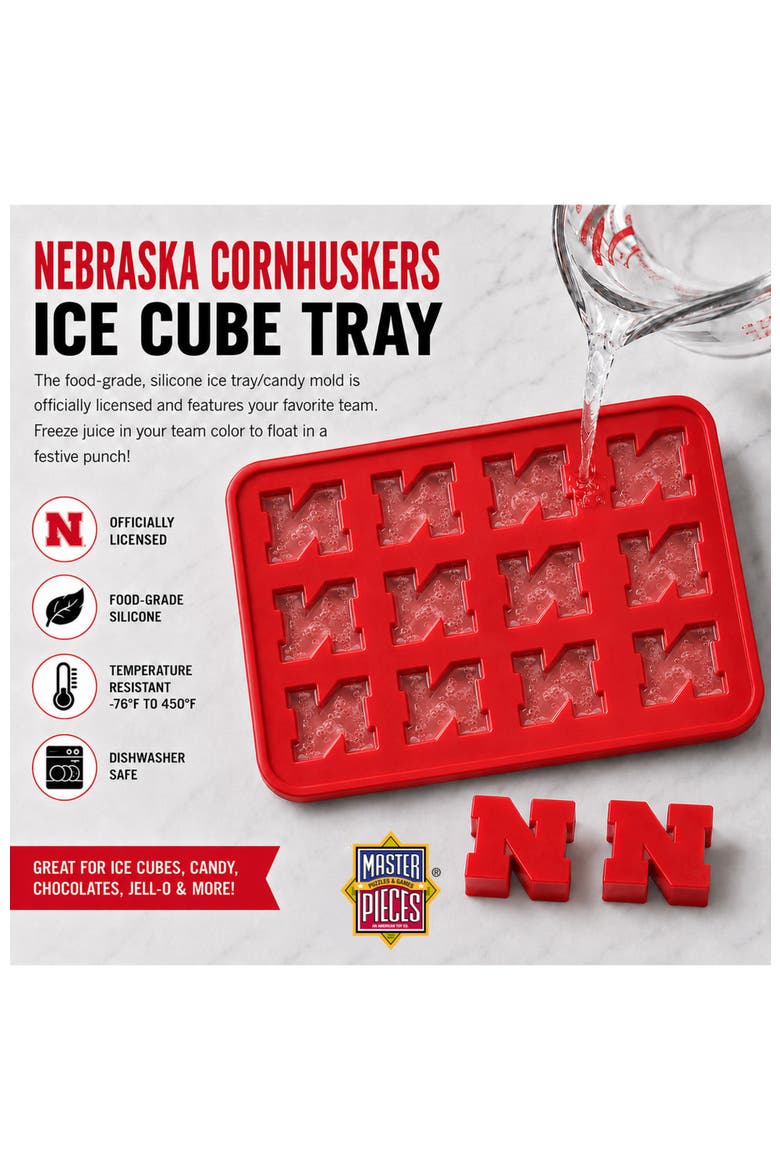 Nebraska Cornhuskers Ice Cube Tray, Alternate, color, Multicolor