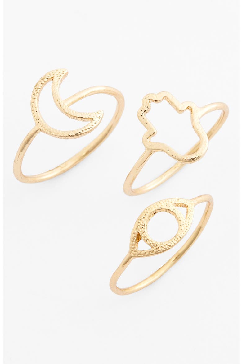 Cutout Rings, Main, color, GOLD