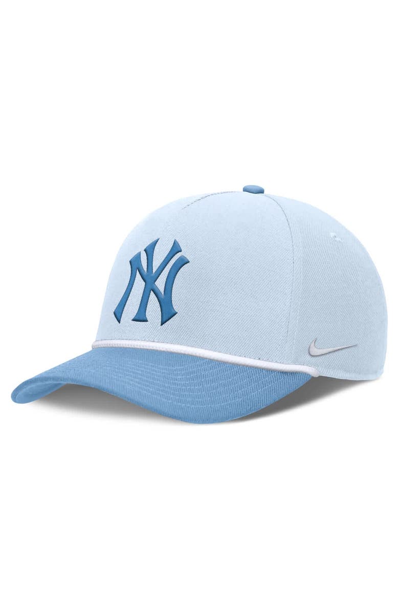 Nike Men's Nike Light Blue New York Yankees Rise Dri-Fit Adjustable Hat, Main, color, 
