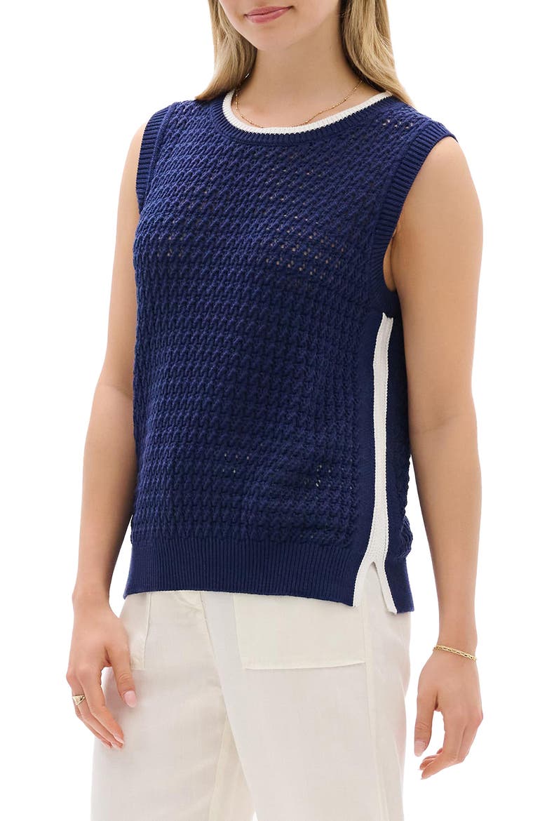 Cruz Cotton Sweater Tank, Alternate, color, PATRIOT BLUE