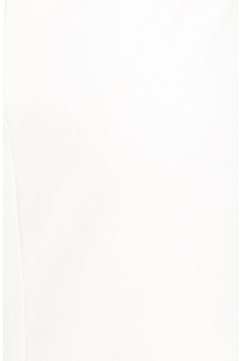 PatBO Mesh Trim Sheer Hem Gown, Alternate, color, WHITE